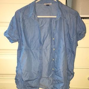 Blue Buttoned Blouse